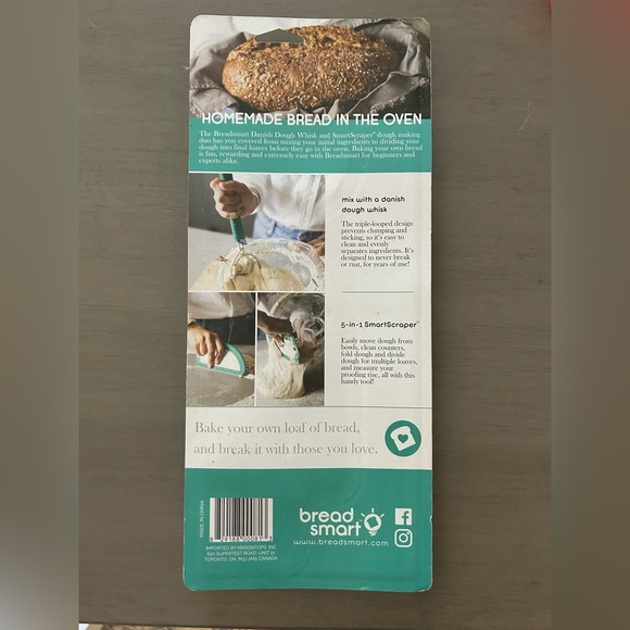 NWT! Danish dough whisk and scraper - Picture 2 of 2